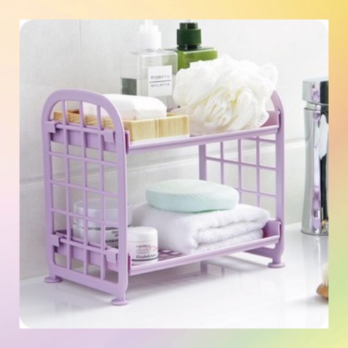 Kệ Nhựa 2 Tầng Mini Phong Cách Bắc Âu/KỆ NHỰA MINI 2 TẦNG- lm2