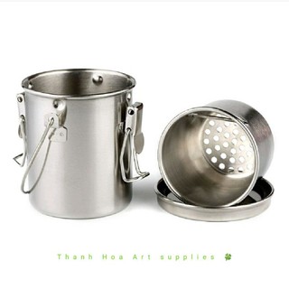 Bình rửa cọ vẽ sơn dầu [Portable Stainless steel brush washer]