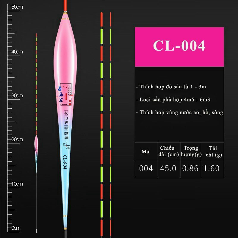 Phao câu đài, hồng lam,chất liệu phao nano tăm nhỏ ,và phao tăm to nano rễ nhìn cho ai mắt kém