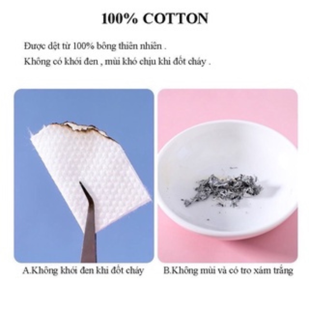 Khăn giấy cotton lau mặt khô dùng 1 lần dạng rút- Khăn đa năng Animerry - Khăn tẩy trang Harny_cosmetics
