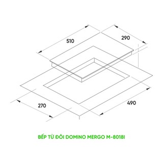 Bếp từ Domino Mergo MI-8018I(Hàng nhập khẩu chính hãng 100% ITALY - bảo hành 2 năm)