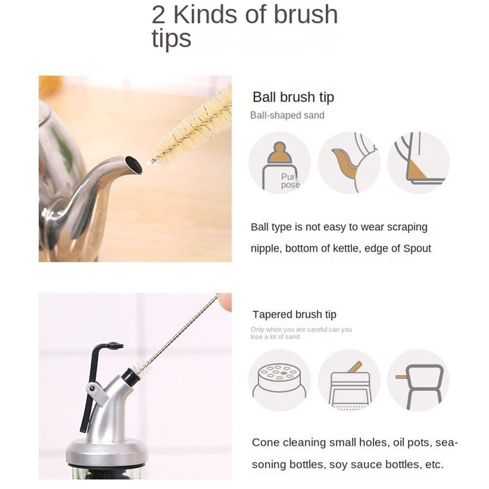 Cọ Vệ Sinh Bình Sữa Bằng Thép Không Gỉ Mềm Mại Tiện Dụng