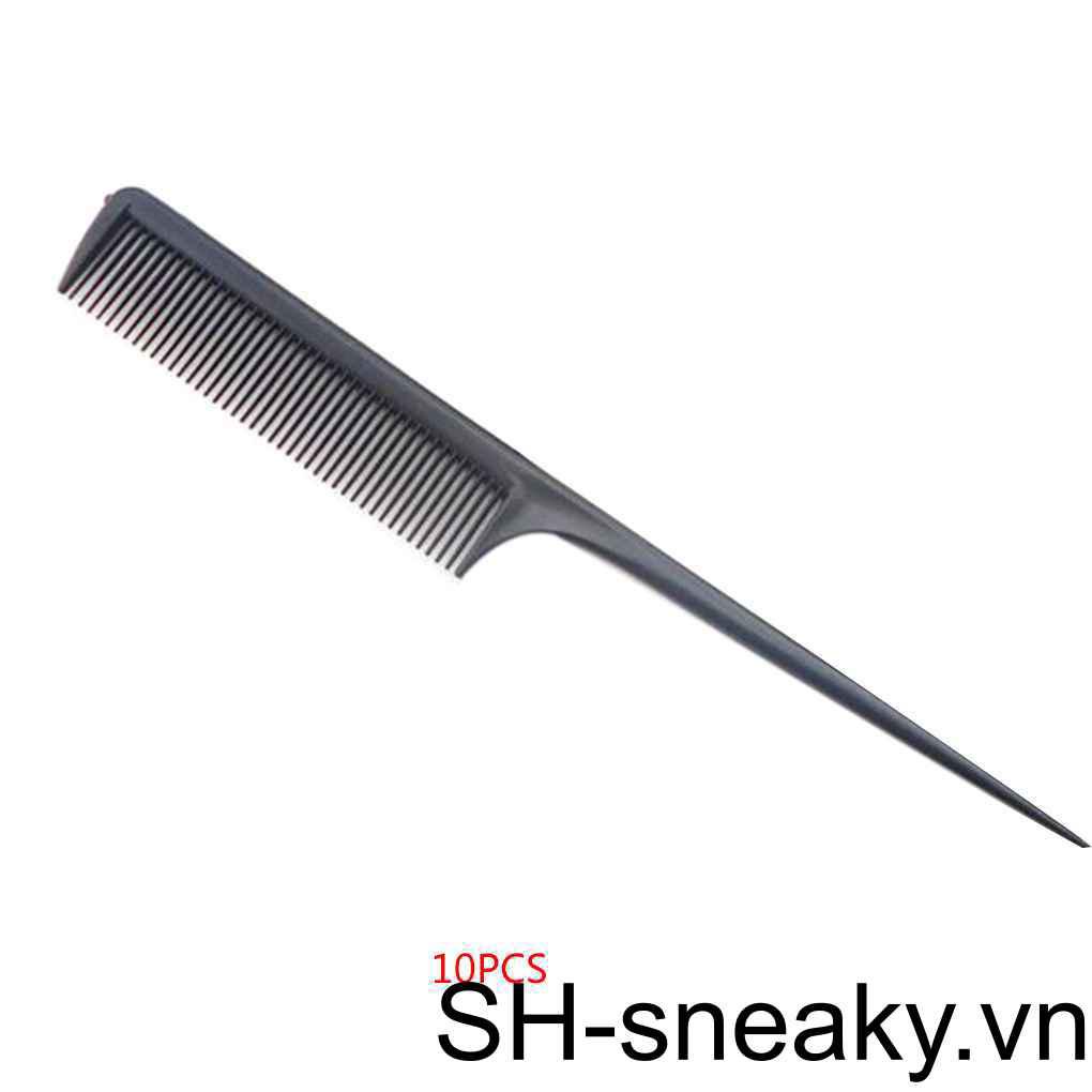 1 Lược Chải Tóc Tay Cầm Dài Màu Đen Chuyên Dụng Cho Salon