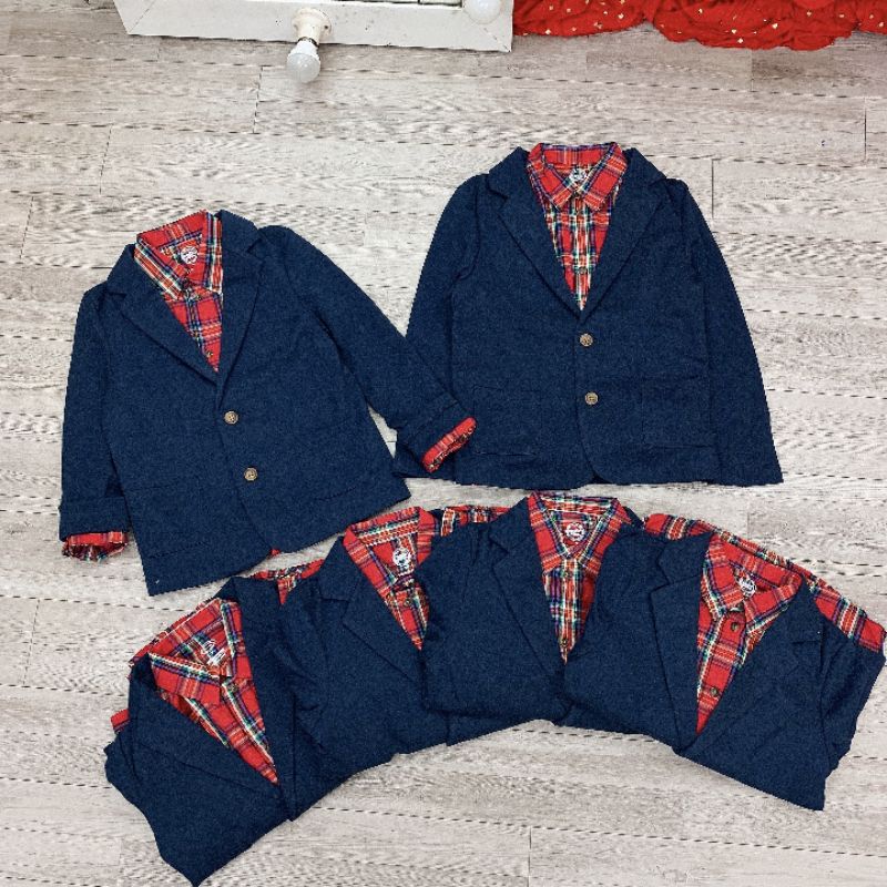 Sét Áo vest và áo sơ mi bé trai 4 đến 14 tuổi