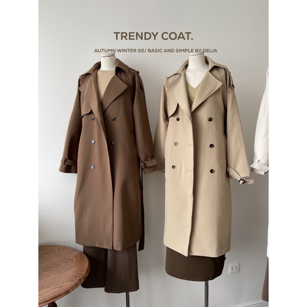 9913 ÁO MANGTO DÁNG DÀI 6 CÚC