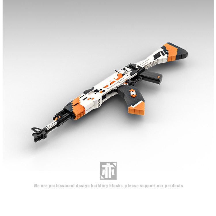 Đồ Chơi Lắp Ráp Xếp Hình Mô Hình Súng CSGO AWP, AK47, P90 Asiimov Với 1000+ PCS, Theo Bản Thiết Kế Chuẩn Kevin183