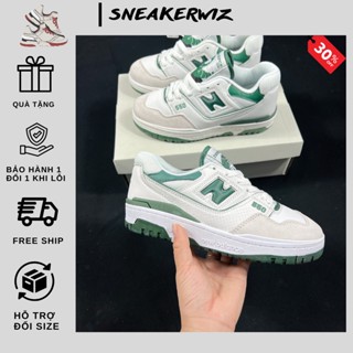 Giày Thể Thao Sneakers Nam Nữ NB 550-White Green Xanh Trắng Bản S.C Cao cấp