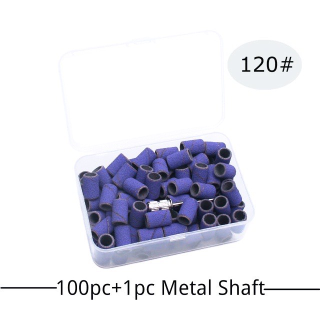 Đầu mài nhám mịn móng tím xanh 120# 180#
