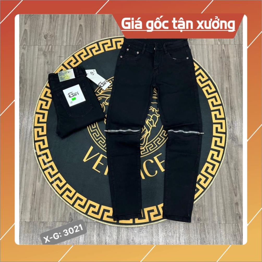 Quần Jean Nam,Jean Dài Nam Co Giãn Cao Cấp,Thêu Logo Cao Cấp, Khóa Kéo Ngay Gối [Chụp Thật 100%]