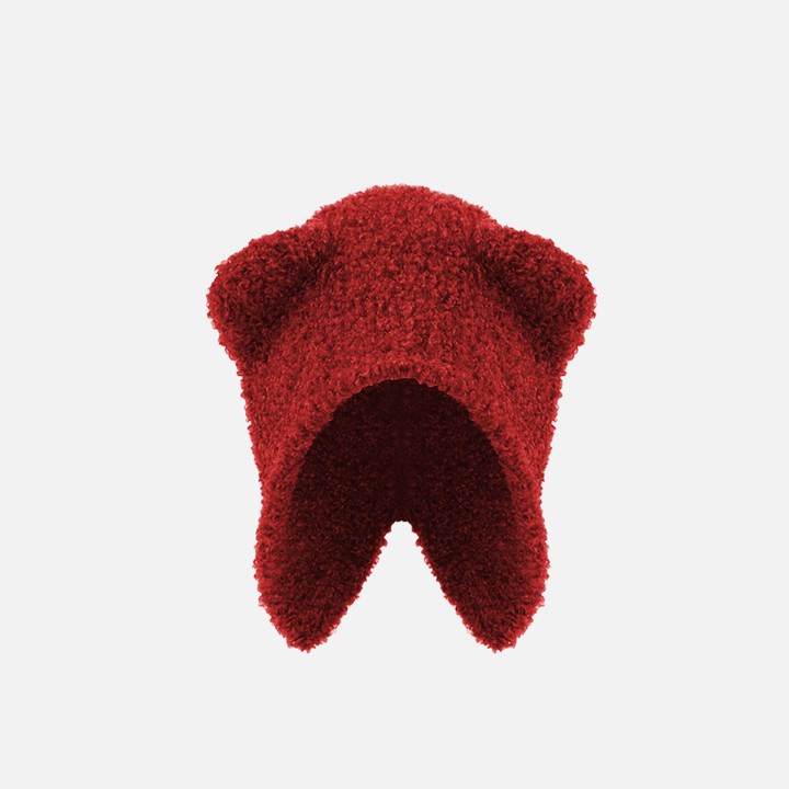 Mũ Lông Giữ Ấm Tai Gấu Dễ Thương Cho Nữ