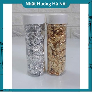 Lá vàng, lá bạc trang trí bánh