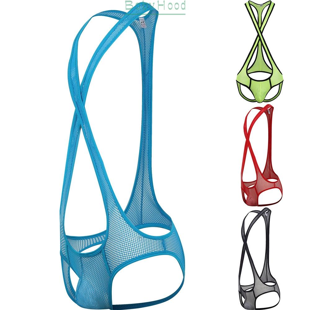 Underwear Stretch Strings Bodysuit U Convex Boxer Briefs Underpants Wrestling#BBHOOD