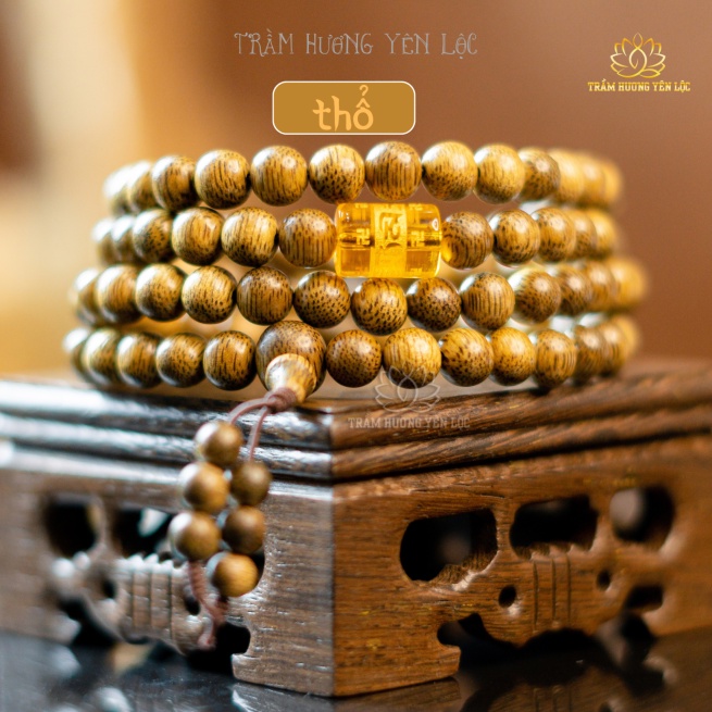 Vòng Tay Trầm Hương 108 Hạt Mix Omani Trầm Hương Yên Lộc THYL021