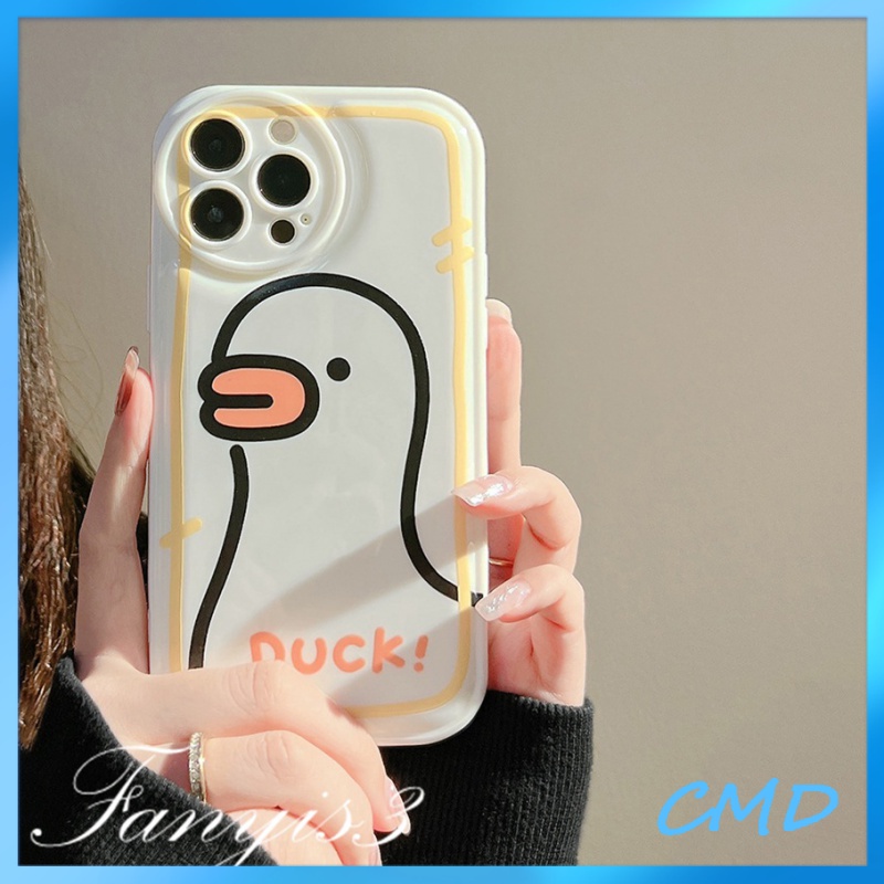 Ốp Điện Thoại Mềm Hình Vịt Dễ Thương Cho Iphone6 6splus 7 7plus 8 8plus XR x xs 12 11 pro max plus 13 promax-5009