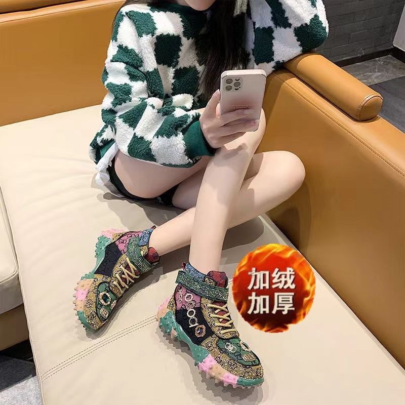 Giày cổ cao đế kim cương siêu hot