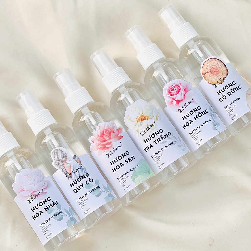 NƯỚC XỊT THƠM QUẦN ÁO NHÀ LINAN GARDEN 50ML/10ml