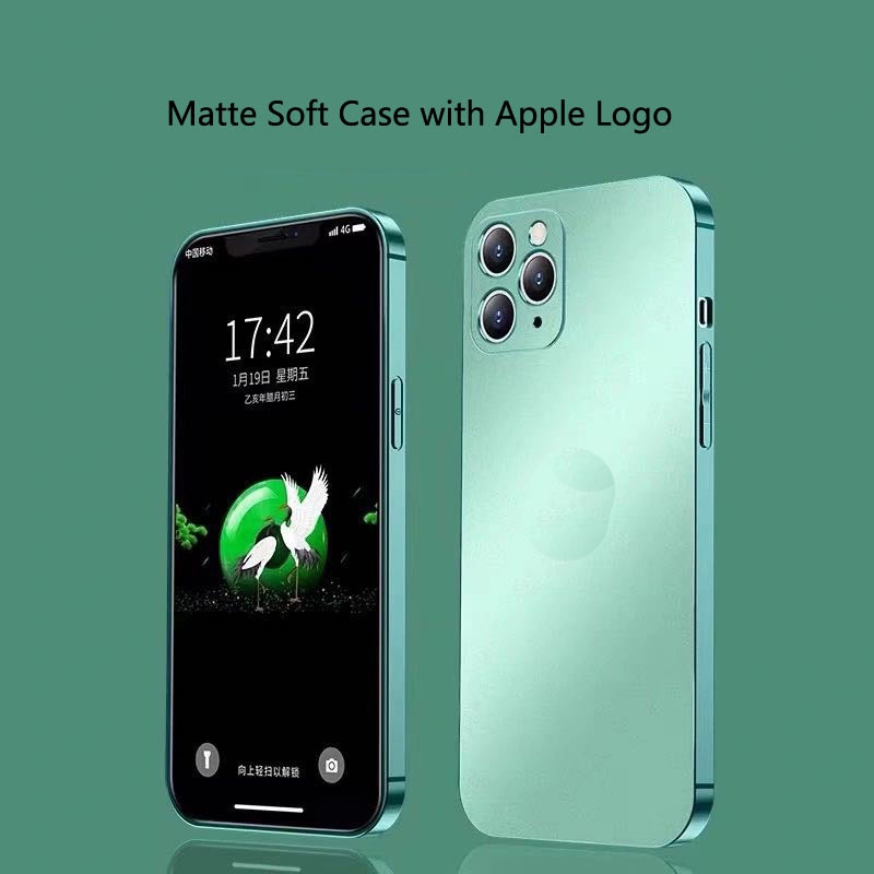 Ốp điện thoại TPU mềm mặt nhám cho iPhone 13 12 11 Pro Max Xs Max Xr X 8 7 Plus Se2020