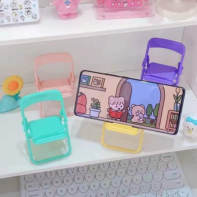 Ghế nhỏ dễ thương để bàn giá đỡ điện thoại di động