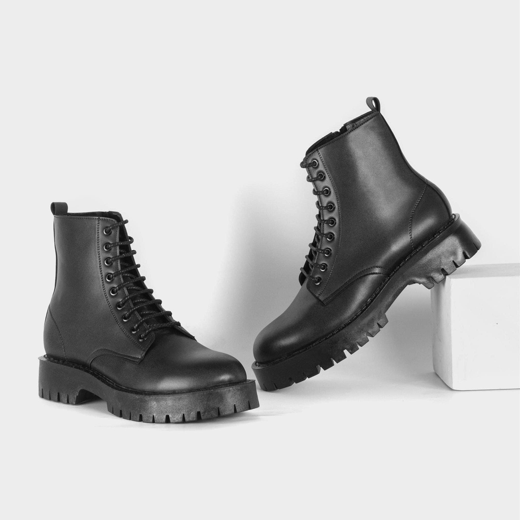 Combat Boots Chunky, Bốt nam cao cổ buộc dây