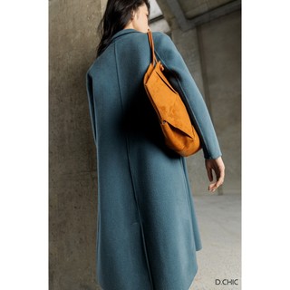 Áo dạ Handmade dài basic túi cơi sườn chéo D.CHIC MS: 980261