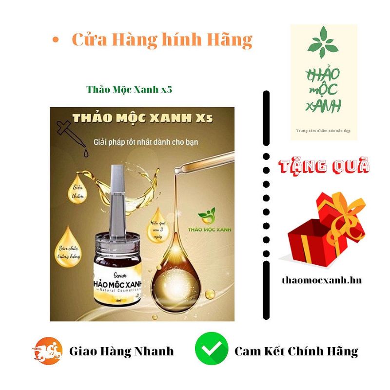 Thảo Mộc Xanh Trắng Da X5