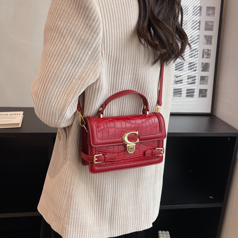 IELGY Túi Đeo Chéo Nhỏ Màu Đen Phong Cách retro Cho Nữ