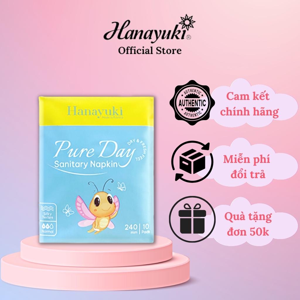 Băng Vệ Sinh Ban Ngày Pure Day Sanitary Napkin Mỏng Nhẹ Siêu Thấm Gói 10