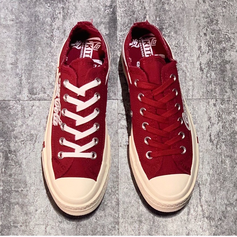 COCA-COLA Giày Thể Thao Converse Chuck 70 Cổ Thấp Màu Đỏ Rượu Vang Size 36-44
