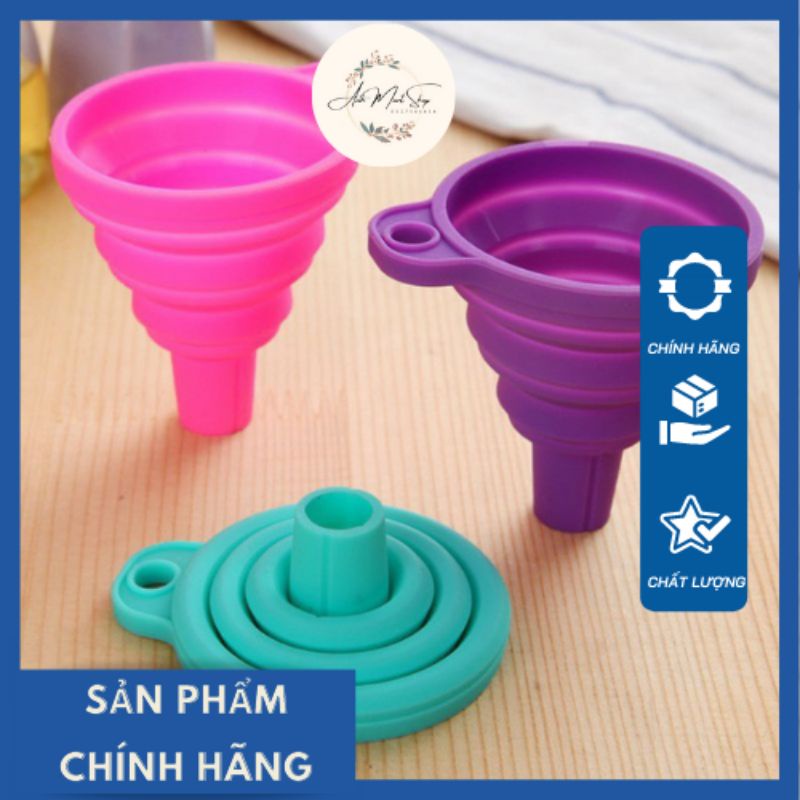 Phễu silicone gấp gọn Anh Mart loại dầy dùng để đong đổ các loại chất lỏng
