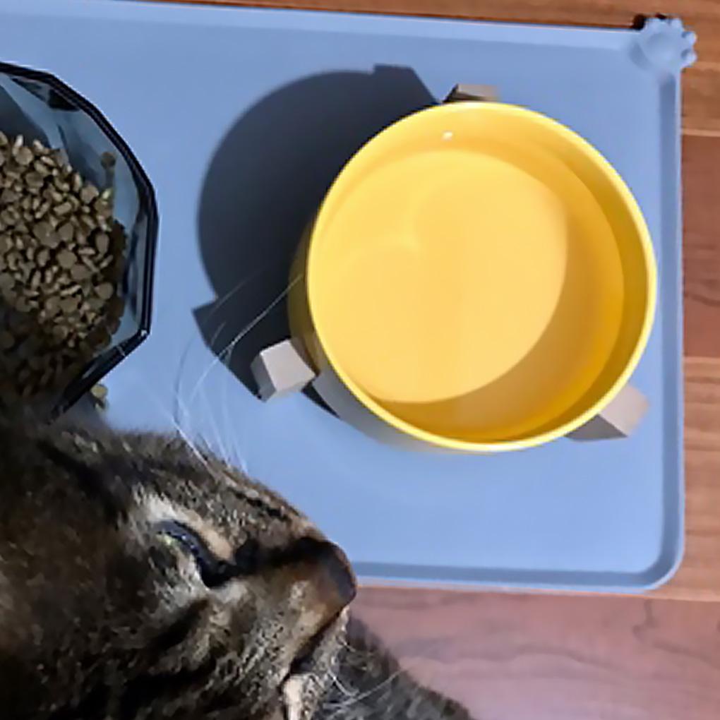 Khay Đựng Thức Ăn Cho Thú Cưng Bằng Silicone Chống Thấm Nước