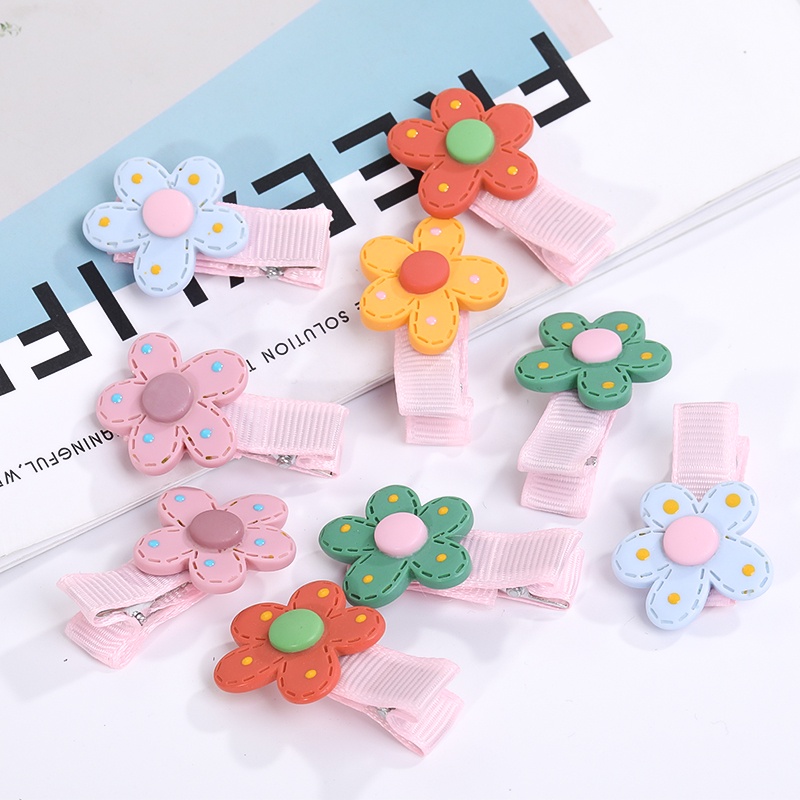 Kẹp Tóc Nhựa Hình Hoa Thời Trang Hàn Quốc 2022