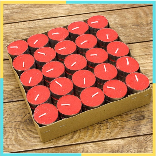Hộp nến sáp Tealight thơm trang trí phòng cưới,tỏ tình,[ số lượng : 10pcs]