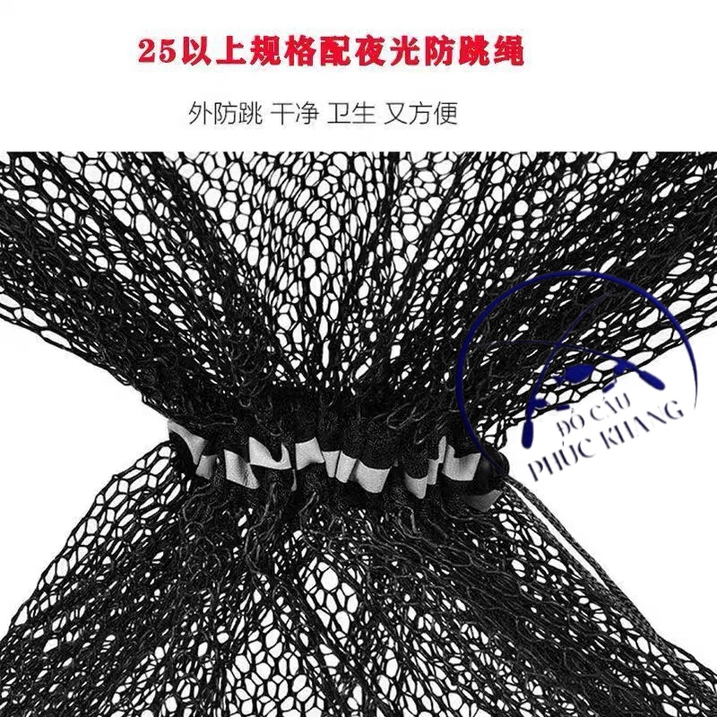 Rọng Cá Khung Kim Loại - Mắt lưới Cao su Co giãn siêu bền