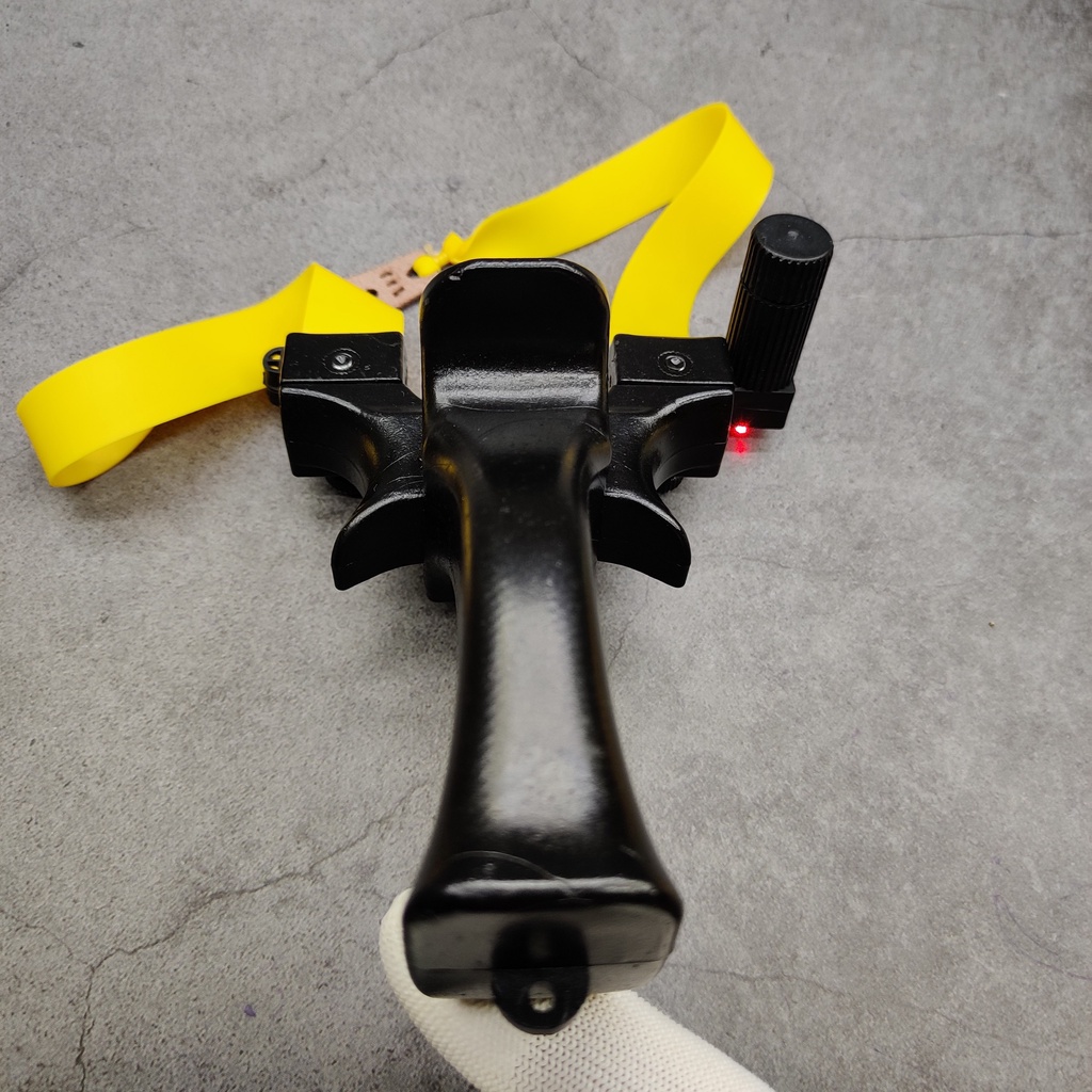 Ná Cao Su Cao Cấp Giá Rẻ, Ná Vô Song Nhựa Đen ABS Chạc 8 Chắc Chắn An Toàn - Tăng Laze Siêu Sáng và Dây Thun Ná