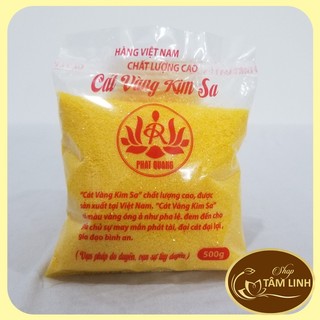 Cát vàng đặt lư hương, cát vàng kim sa đặt lư hương thờ cúng