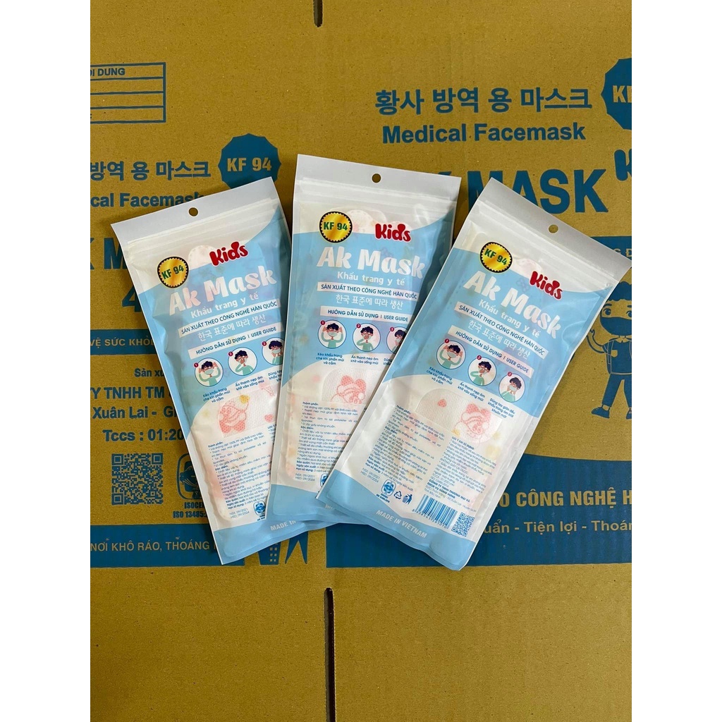 Khẩu trang trẻ em 4 lớp kf94 ak mask hàn quốc - ảnh sản phẩm 5