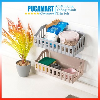 Kệ Để Đồ Dán Tường Nhà Tắm, Nhà Bếp Loại Mới To Hơn Và Siêu Chắc - PucaMart