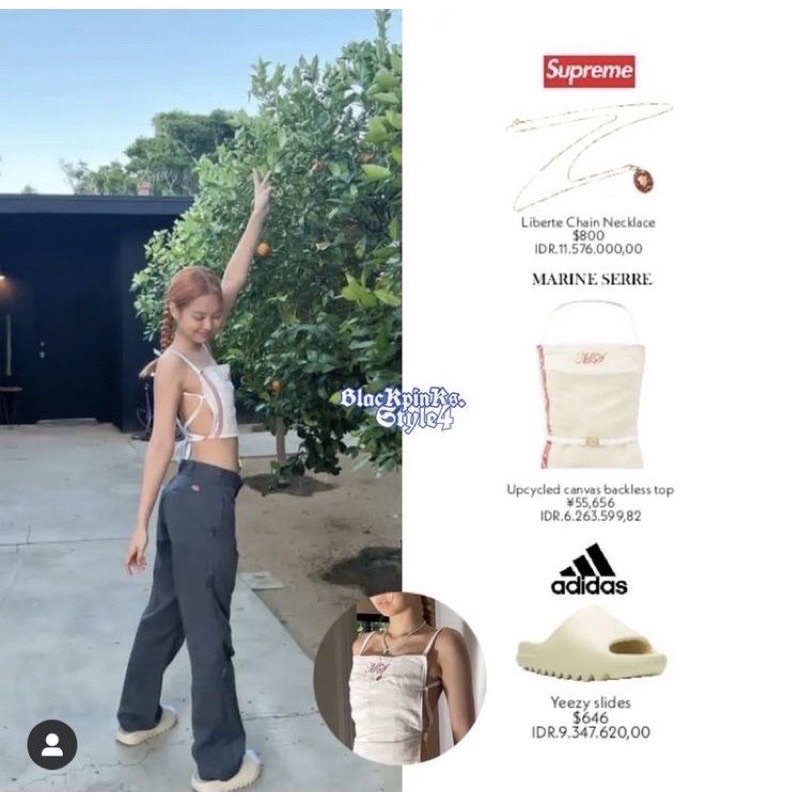 Dép Slide đế bánh mì giống Jennie Blackpink