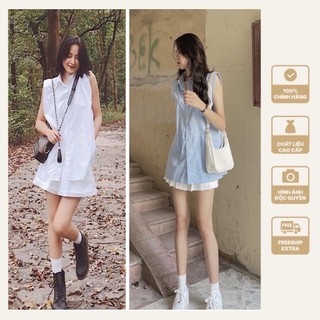 Áo sơ mi cộc tay công sở phong cách công sở cá tính dành cho nữ