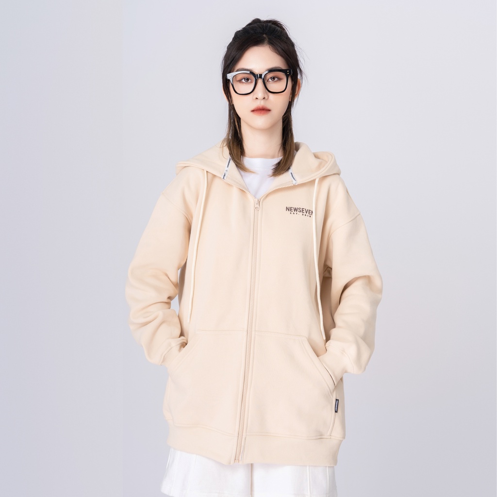 Áo Hoodie Zip NEWSEVEN Signature Basic