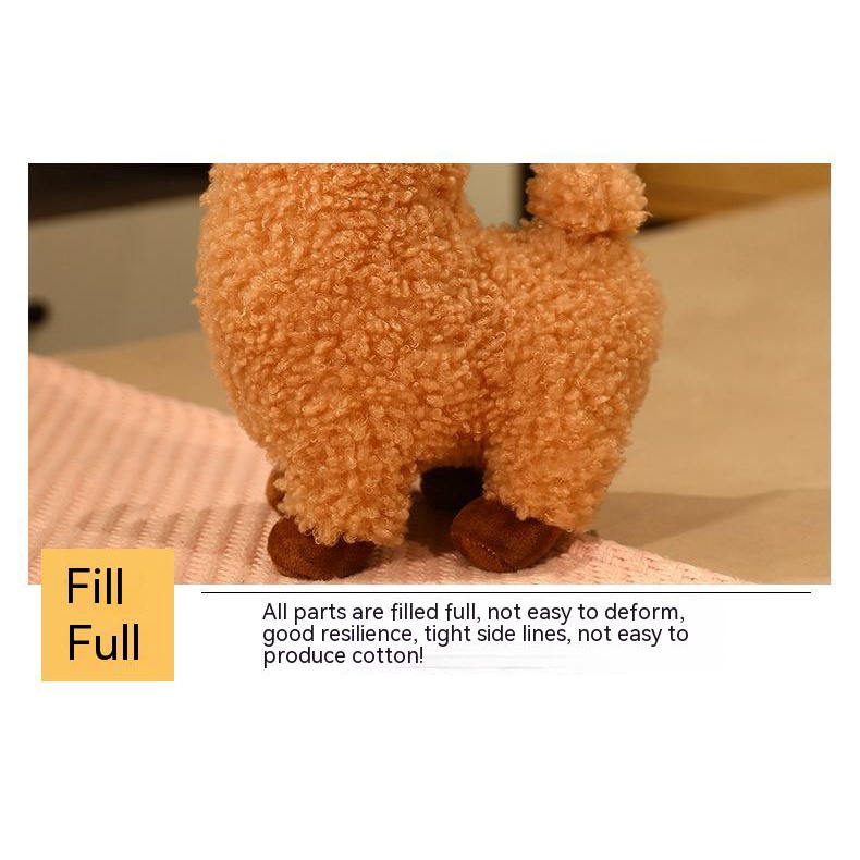 Thú Nhồi Bông Hình Lạc Đà Alpaca 0.85m Mềm Mại Đáng Yêu