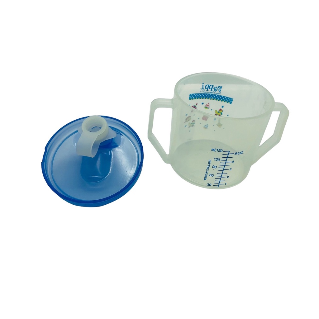 Ca tập uống nước cho bé Pappi Thailand 150ml có van chống trào