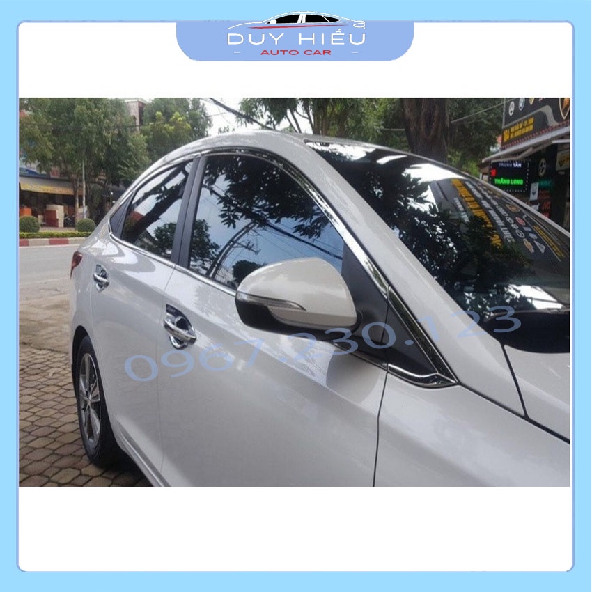 Nẹp chân và viền cong kính Huyndai Accent 2018-2020 bộ full