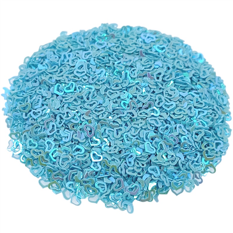 Kim Tuyến Hình Trái Tim Bằng PVC 4mm Dùng Trang Trí Điện Thoại / Móng Tay DIY