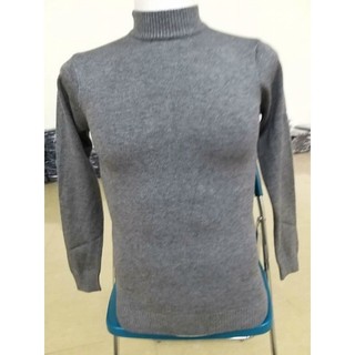 Áo len trơn nam cổ 3 phân