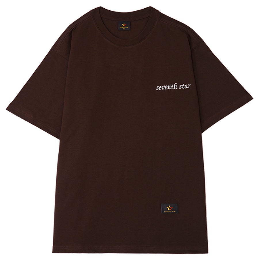 Áo Thun Logo thêu Seventh Star Unisex form rộng oversize