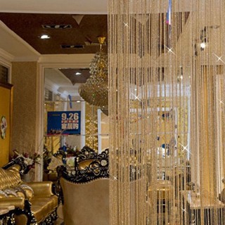 Mành Rèm Cửa Làm Vách Ngăn Phòng Sợi Dù Đính Kim Tuyến Lấp Lánh 1m x 2m Trang Trí Nhà Cửa