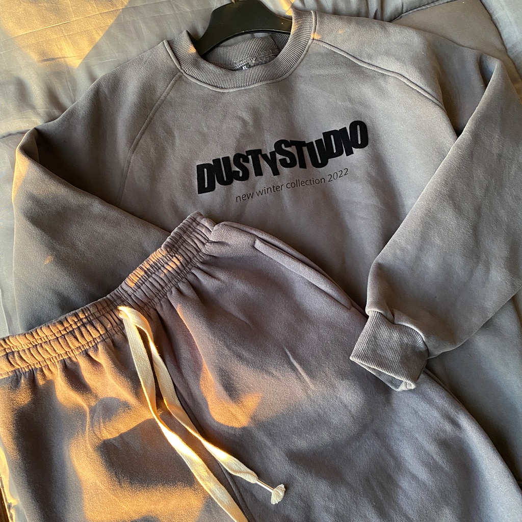 Quần nỉ Sweatpant DUSTY STUDIO ống suông,jogger basic