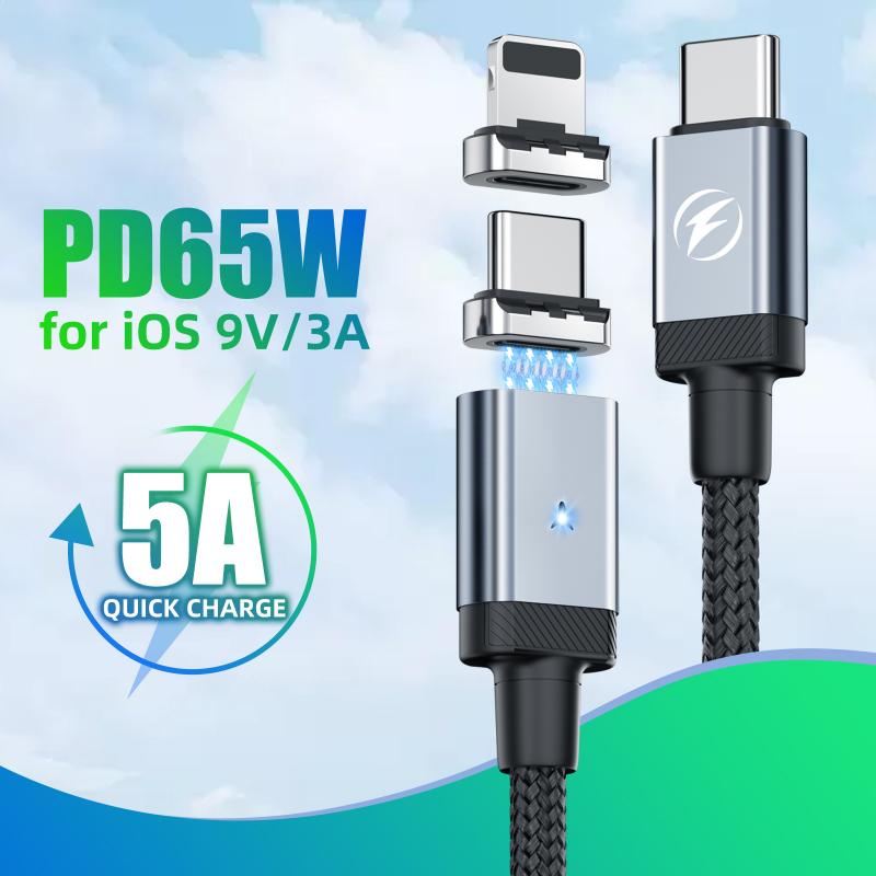 Dây Cáp Sạc Nhanh Ankndo USB C PD65W Cho Huawei Samsung Huawei Samsung