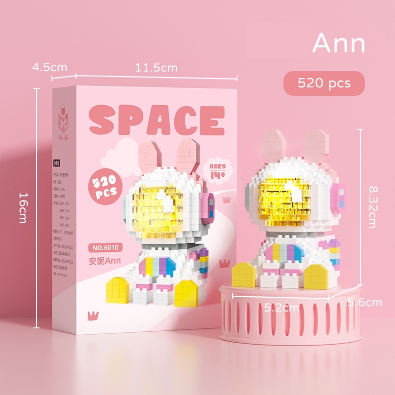 logo xếp hình Tương thích với dòng Lego cô gái thu nhỏ các hạt nhỏ Disney Star Dailu lắp ráp các khối xây dựng Đồ chơi Lena Belle